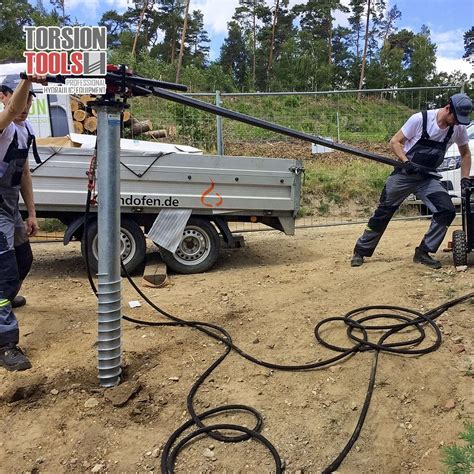 hand held helical pier driver